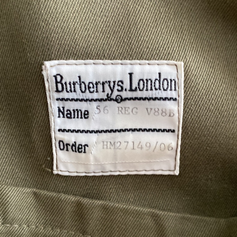 Men’s Burberry (read description) wool lined canvas trench - Picture 6 of 12